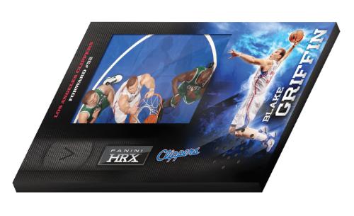 Griffin and his Panini America blake griffin family photo. Griffin and his Panini America