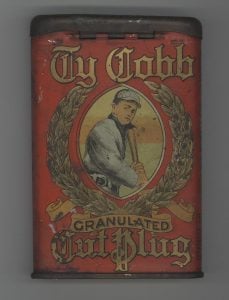 Tobacco Tin Ty Cobb brand