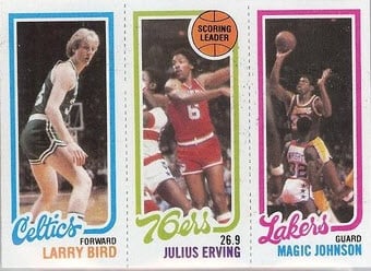 1980-81 Larry Bird Magic Johnson rookie