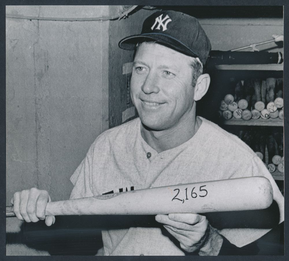 Mickey Mantle Longevity Record Photo at Auction