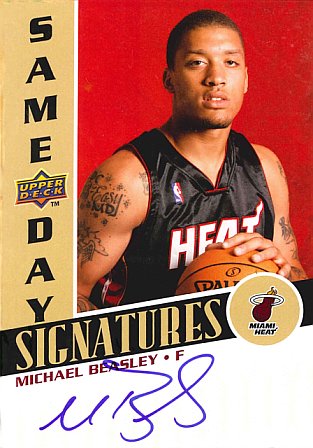 Michael Beasley autographed