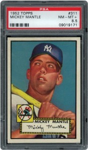1952 Topps Mickey Mantle PSA 8.5