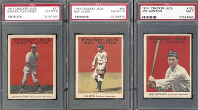 Cards from 1914 Cracker Jack set