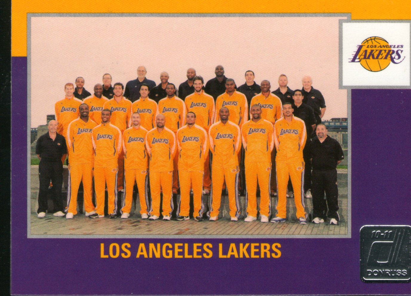 Lakers team card 2010 Donruss