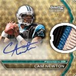 Cam Newton Bowman Sterling auo relic rookie