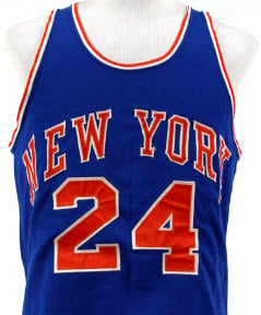 Early 1970s Walt Frazier New York Knicks Game Worn Jersey