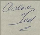 First name Ted Williams on letter