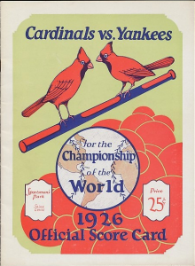 Mint condition 1926 World Series program