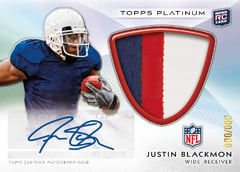 Justin Blackmon autographed 2012 Bowman Platinum