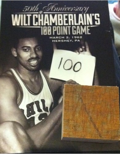 Vintage photos of Wilt Chamberlain's 100-point NBA record in Hershey 