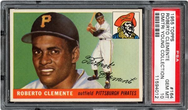 Roberto Clemente 1955 Topps rookie card PSA 10