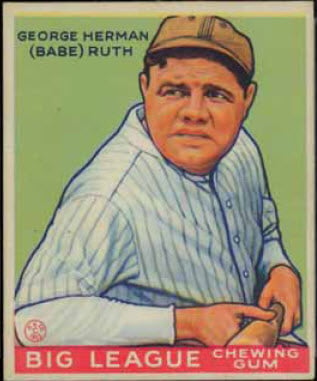 Babe Ruth 1933 Goudey