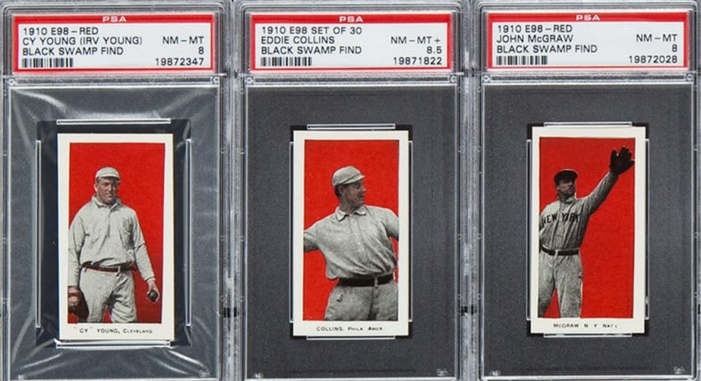 E98 1910 baseball cards