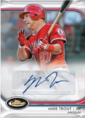 2012 Topps Finest Redemption Mike Trout a Strong Seller