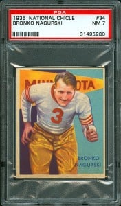 Bronko Nagurski 1935 football card