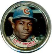 1964 Topps Lou Brock coin