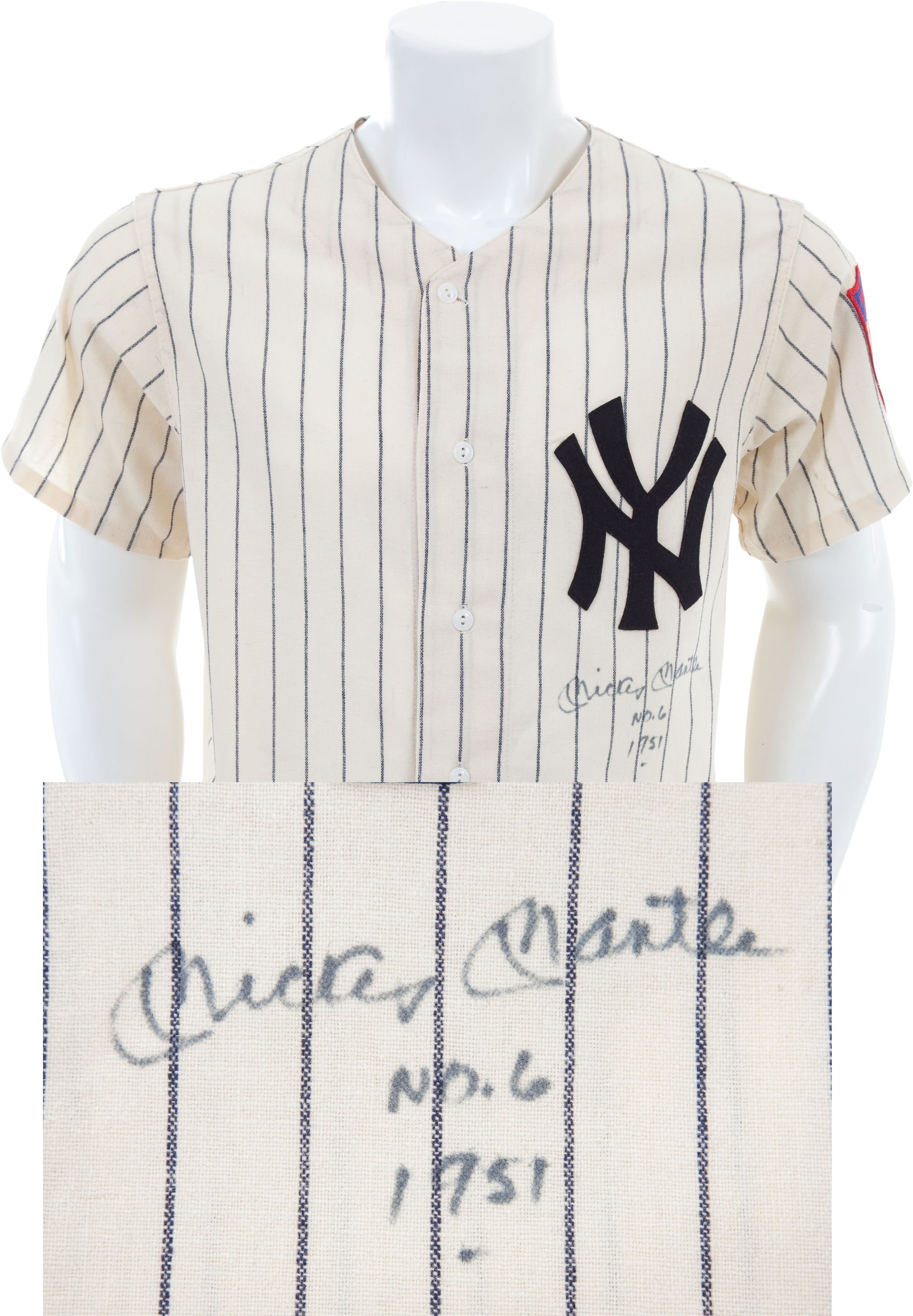 Autographed Mickey Mantle jersey