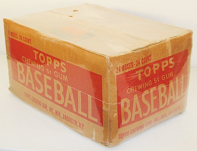 Empty 1952 Topps baseball card case