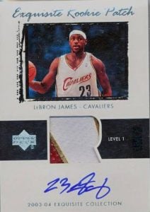 Upper Deck Exquisite - LeBron James rookie cards 