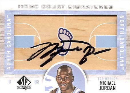 Michael Jordan signed 2012-13 SP Authentic card