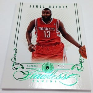 Emerald embed James Harden Flawless basketball card