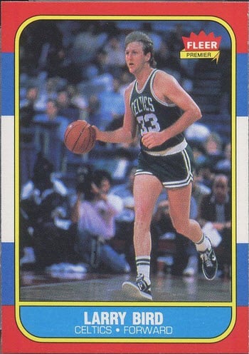 Sold at Auction: Larry bird 39 1990 NBA hoops basketball card Mint 9