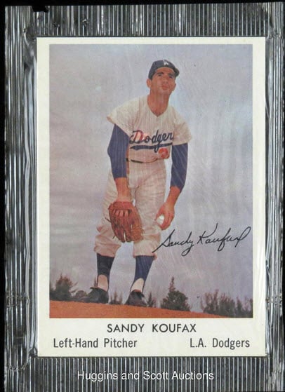 Unopened Sandy Koufax Bell Brand card