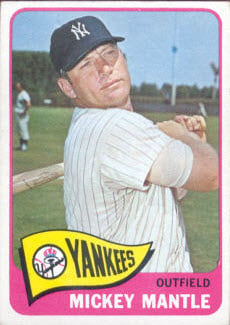 Mickey Mantle 1965 Topps Baseball Card
