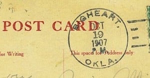 1907 postmark