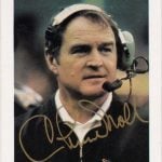 Chuck Noll Steelers autographed police issue card