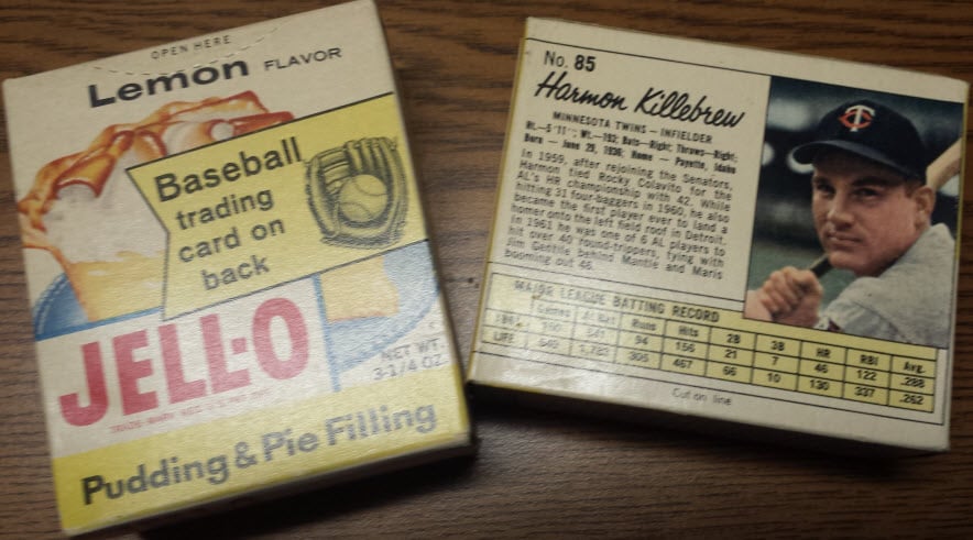 1962 Jello baseball cards unopened box