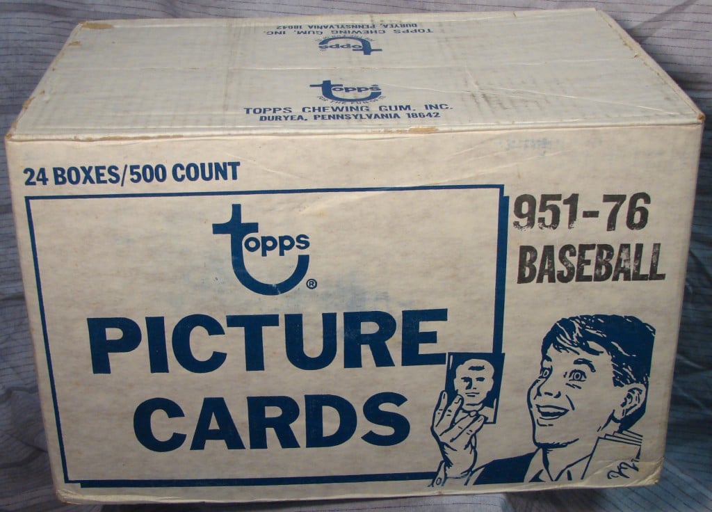 Topps 1976 baseball vending case