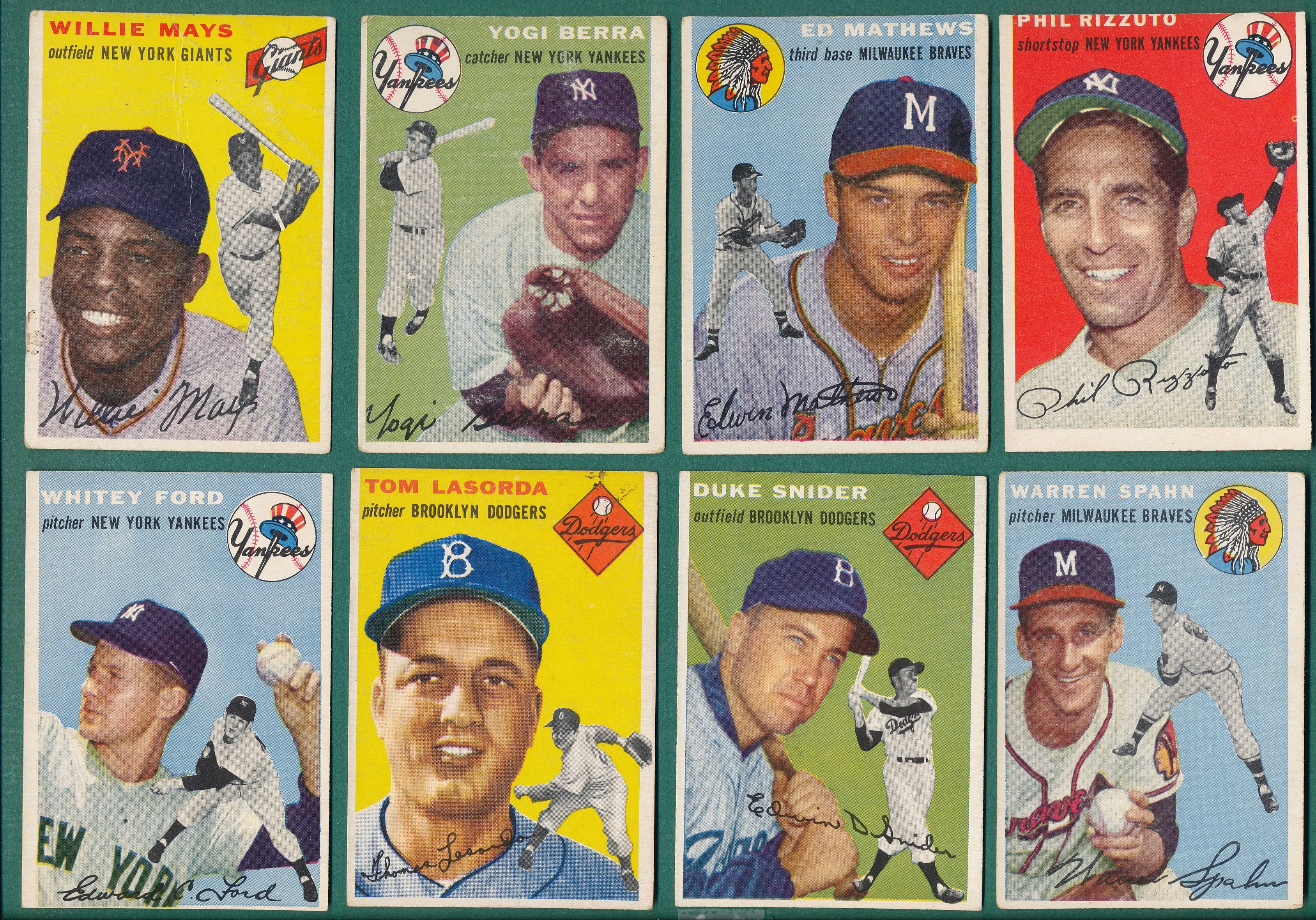 Topps 1954 baseball cards