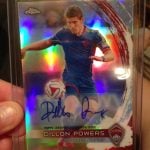Topps Chrome MLS Dillon Powers autograph
