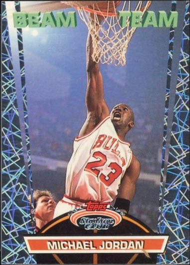 Michael Jordan 1992-93 Stadium Club Beam Team Card