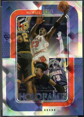 1999-2000 Upper Deck HoloGrFX Holofame Michael Jordan Card