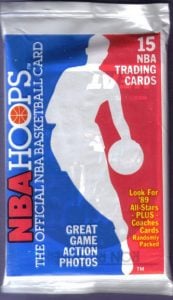 Unopened 1989-90 Hoops pack