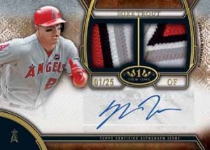 Mike Trout auto 2015 Topps Tier One