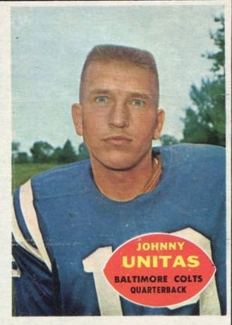 Johnny Unitas 1960 Topps