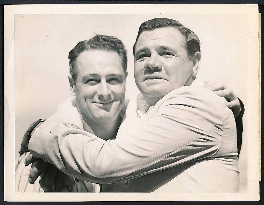 Lou Gehrig Day photo Babe Ruth 1939