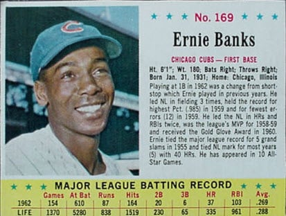Ernie Banks 1963 Jello