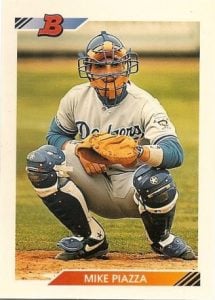 Mike Piazza 1992 Bowman rookie card