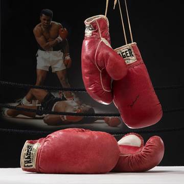1965 Muhammad Ali boxing gloves Sonny Liston