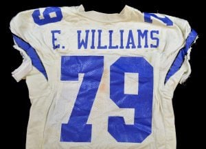 Erik Williams game-used Cowboys jersey