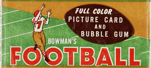 Bowman 1954 football wrapper