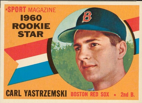 Carl Yastrzemski rookie card 1960 Topps