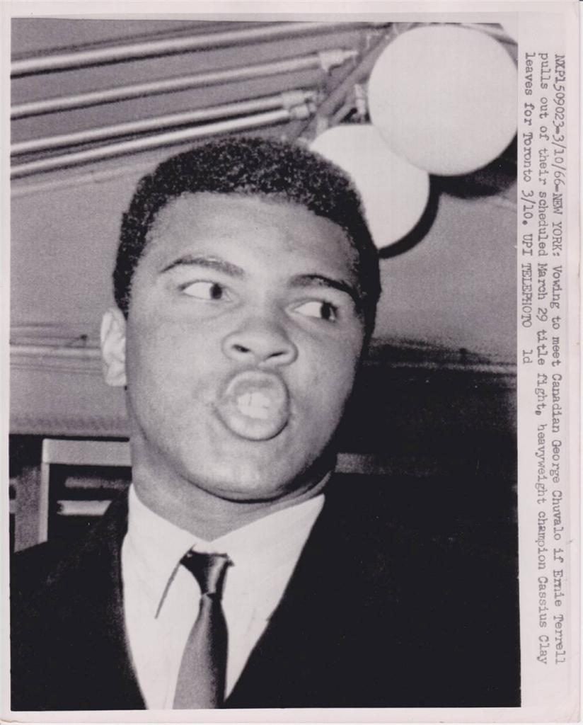 Muhammad Ali 1966 wire photo