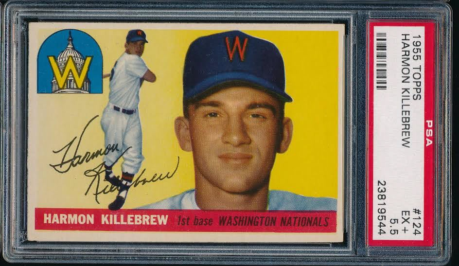 Harmon Killebrew rookie card 1955 Topps
