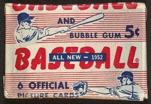5 cent 1952 bowman baseball pack