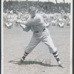 1934 Walter Johnson photo batting